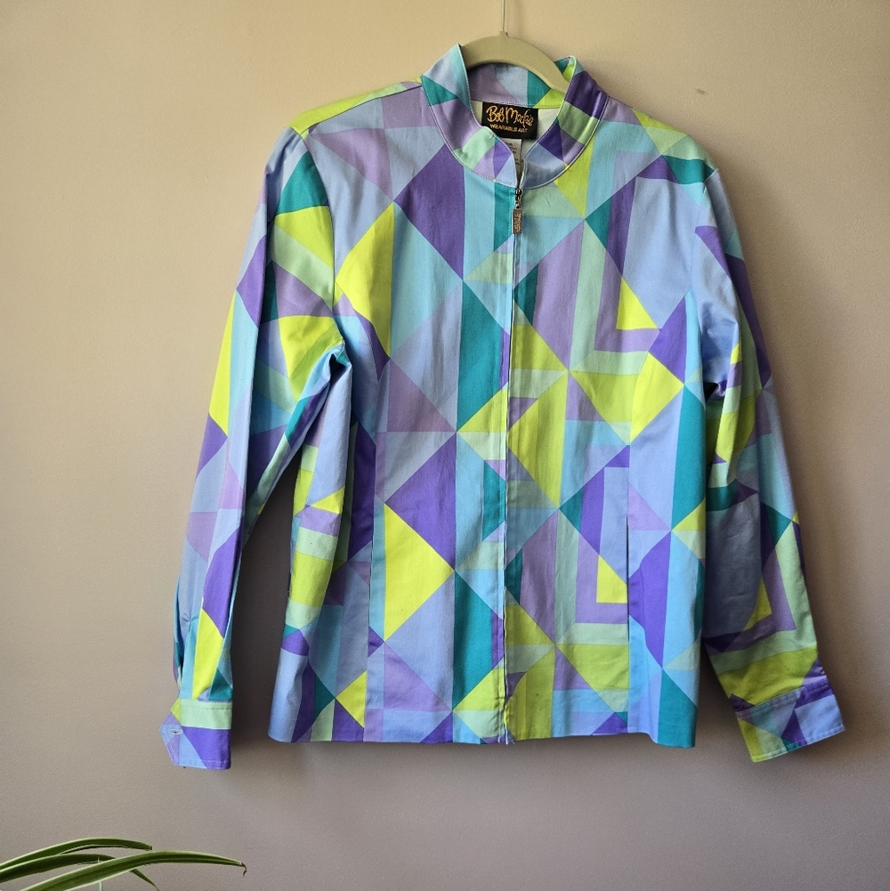 Geometric Mod Zip-Up sz med